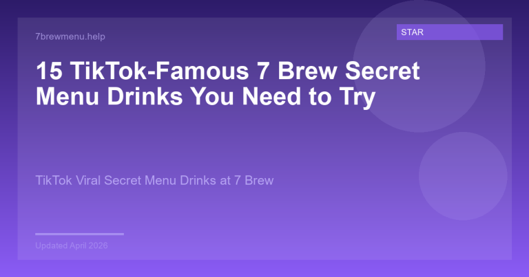 TikTok famous 7 Brew secret menu drinks including Cotton Candy and Butterbeer recipes