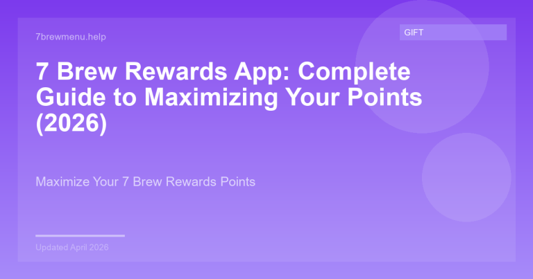 7 Brew rewards app complete guide showing points system and free drink redemption tiers