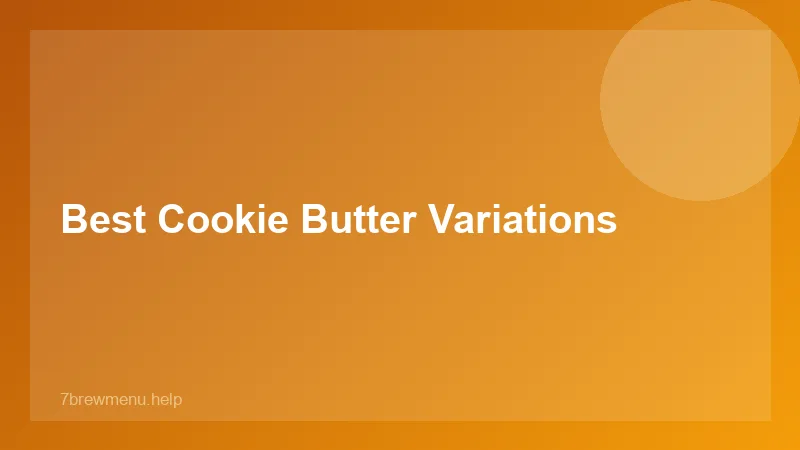 7 Brew Cookie Butter - 7 Brew Guide