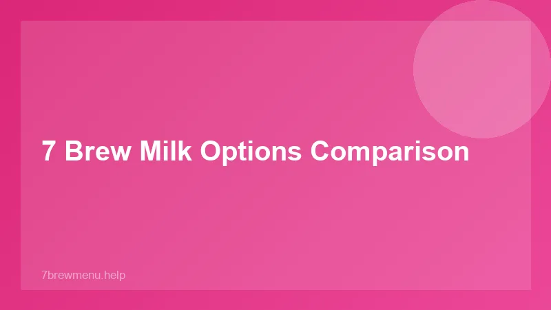 7 Brew Customization - 7 Brew Guide