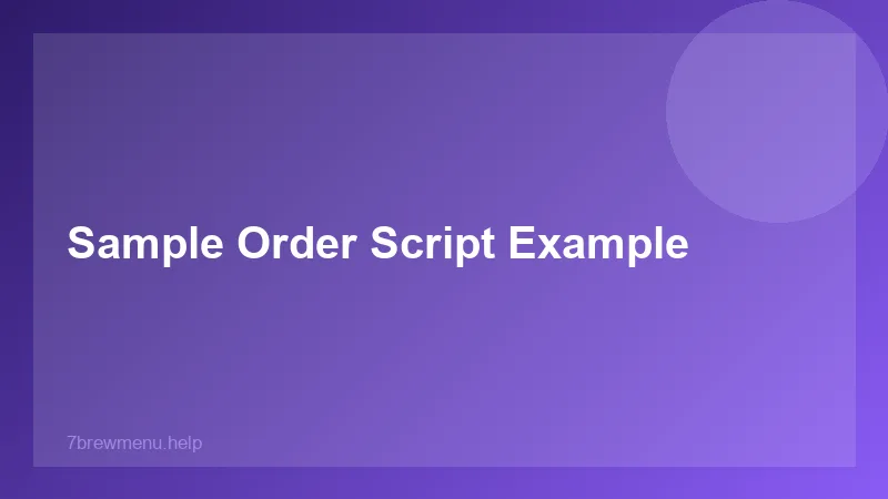 How To Order 7 Brew Secret Menu - 7 Brew Guide