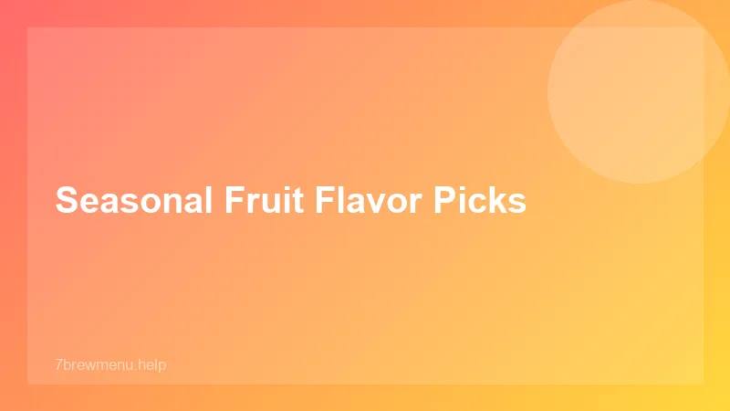 7 Brew Spring Drinks - 7 Brew Guide