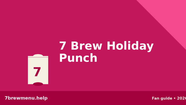 7 Brew Holiday Punch recipe served over ice with cranberries and pomegranate seed garnish