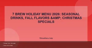 7 brew fall drinks at 7 Brew drive-thru (2026)