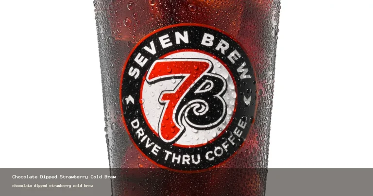chocolate dipped strawberry cold brew